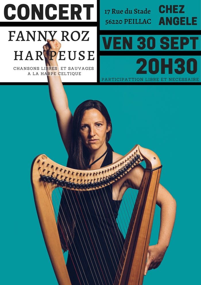 Spectacle Fanny ROZ chanteuse-harpiste